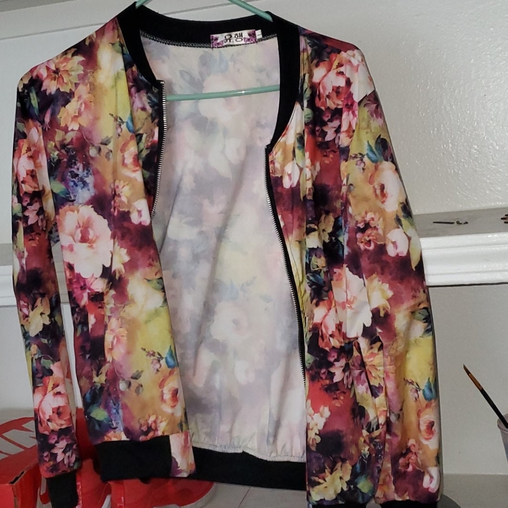 Floral print jacket